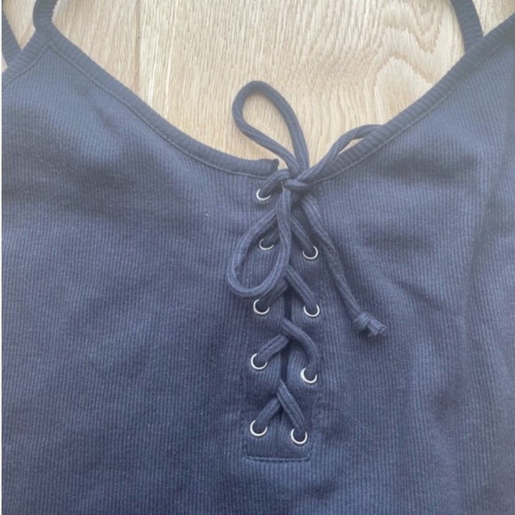 NWT RVCA  HINGED LACE-UP CAMI TANK TOP S - Picture 7 of 12